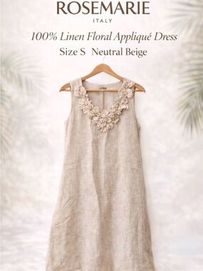 rosemarine linen dress italy Rosemarine linen dress large